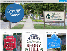 Tablet Screenshot of berryhilldistrict.com